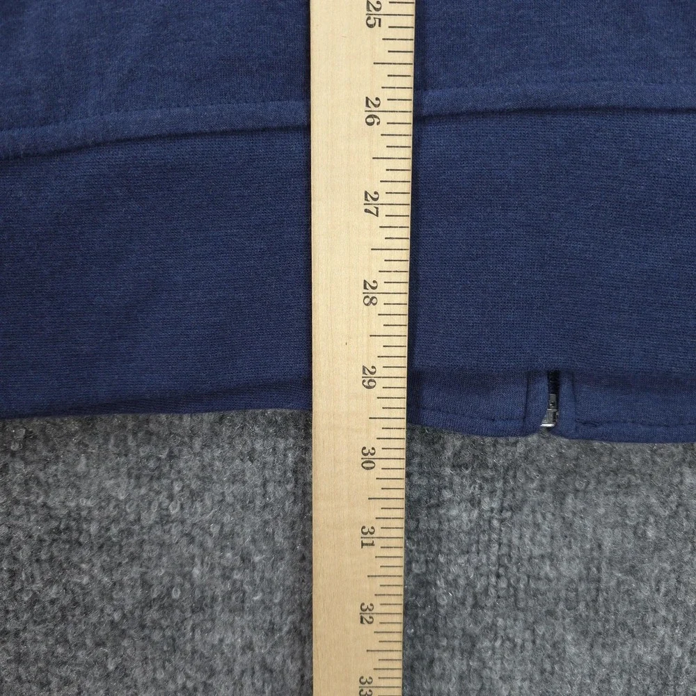Polo Ralph Lauren Sweatshirt Mens XL Blue Full Zip Mock Neck‎ Pony Logo Viscose